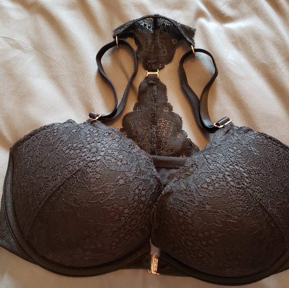 Pink The Date pushup 32ddd Racerback bra